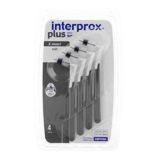 zoals dat Aantrekkingskracht Suri Interprox® Plus X-Maxi interdentale borstels Ø 4,5-9,0mm (grijs) - 4st |  Basiq Dental